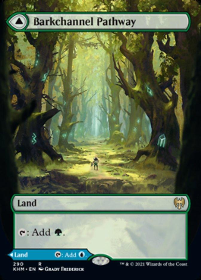 Barkchannel Pathway // Tidechannel Pathway (Borderless Alternate Art) [Kaldheim] - Rocket TCG