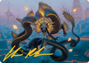 Ao, the Dawn Sky 1 Art Card (Gold-Stamped Signature) [Kamigawa: Neon Dynasty Art Series] - Rocket TCG