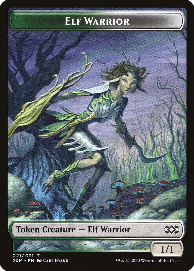 Copy // Elf Warrior Double-sided Token [Double Masters Tokens] - Rocket TCG