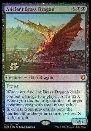 Ancient Brass Dragon [Commander Legends: Battle for Baldur's Gate Prerelease Promos] - Rocket TCG