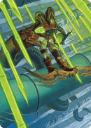 Bamboo Grove Archer Art Card [Kamigawa: Neon Dynasty Art Series] - Rocket TCG