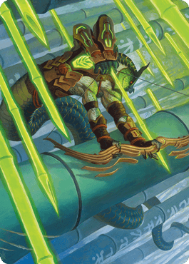 Bamboo Grove Archer Art Card [Kamigawa: Neon Dynasty Art Series] - Rocket TCG