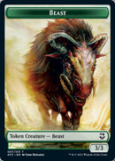 Beast // Dragon Spirit Double-sided Token [Dungeons & Dragons: Adventures in the Forgotten Realms Commander Tokens] - Rocket TCG