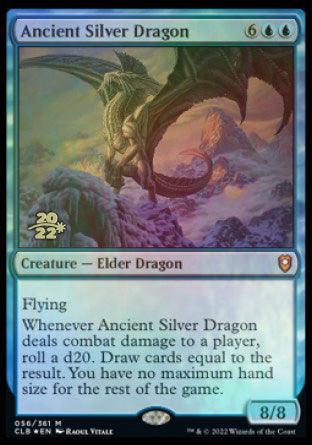 Ancient Silver Dragon [Commander Legends: Battle for Baldur's Gate Prerelease Promos] - Rocket TCG