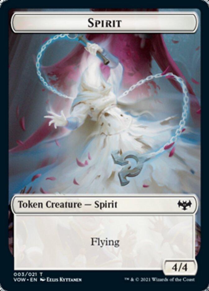 Blood // Spirit (003) Double-sided Token [Innistrad: Crimson Vow Tokens] - Rocket TCG