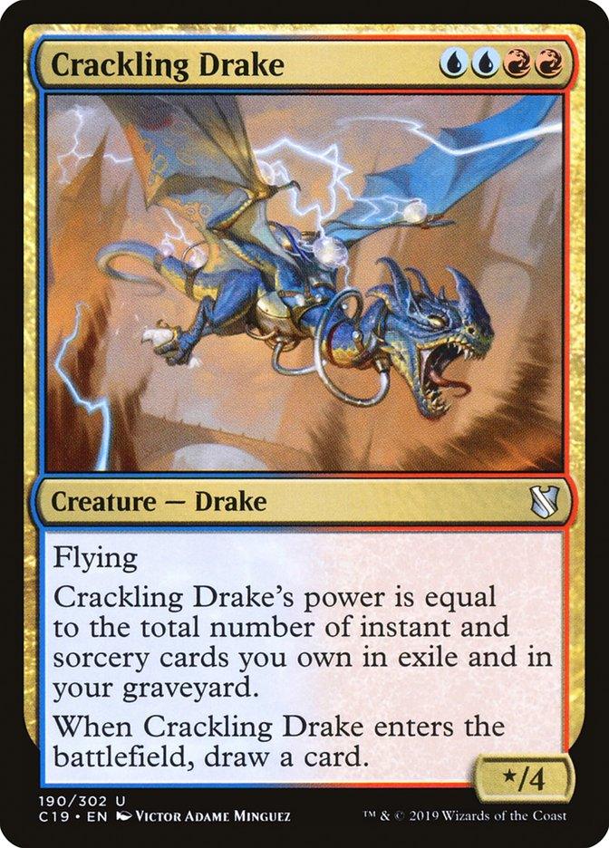 Crackling Drake [Commander 2019] - Rocket TCG