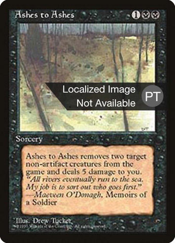 Ashes to Ashes [Fourth Edition (Foreign Black Border)] - Rocket TCG