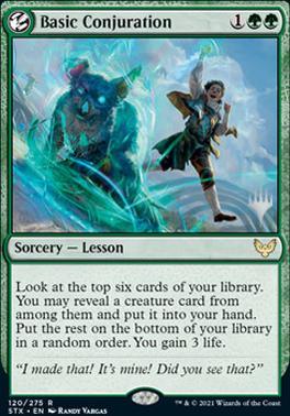 Basic Conjuration (Promo Pack) [Strixhaven: School of Mages Promos] - Rocket TCG