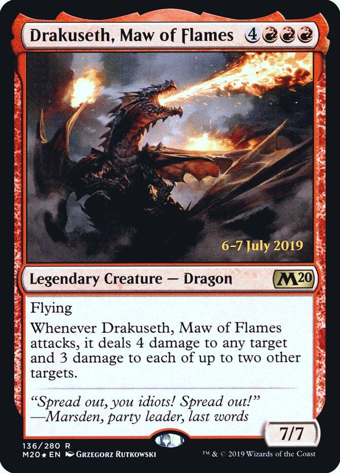 Drakuseth, Maw of Flames [Core Set 2020 Prerelease Promos] - Rocket TCG