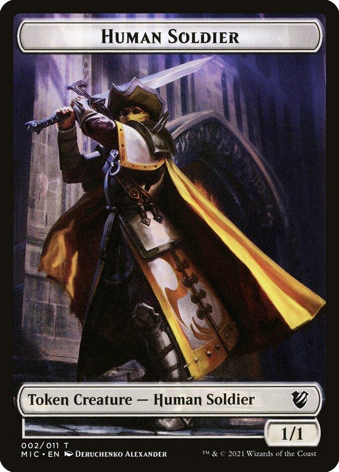 Angel // Human Soldier Double-sided Token [Double Masters Tokens] - Rocket TCG