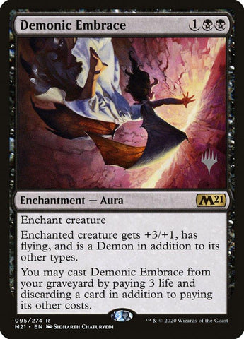 Demonic Embrace (Promo Pack) [Core Set 2021 Promos] - Rocket TCG