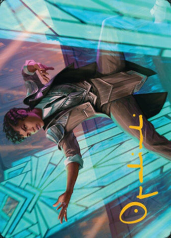 Dapper Shieldmate Art Card (Gold-Stamped Signature) [Streets of New Capenna Art Series] - Rocket TCG