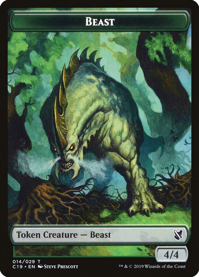 Beast Token (014/029) [Commander 2019 Tokens] - Rocket TCG