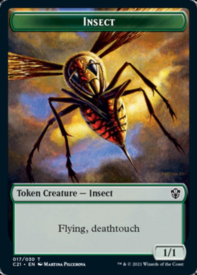 Beast (011) // Insect Token [Commander 2021 Tokens] - Rocket TCG