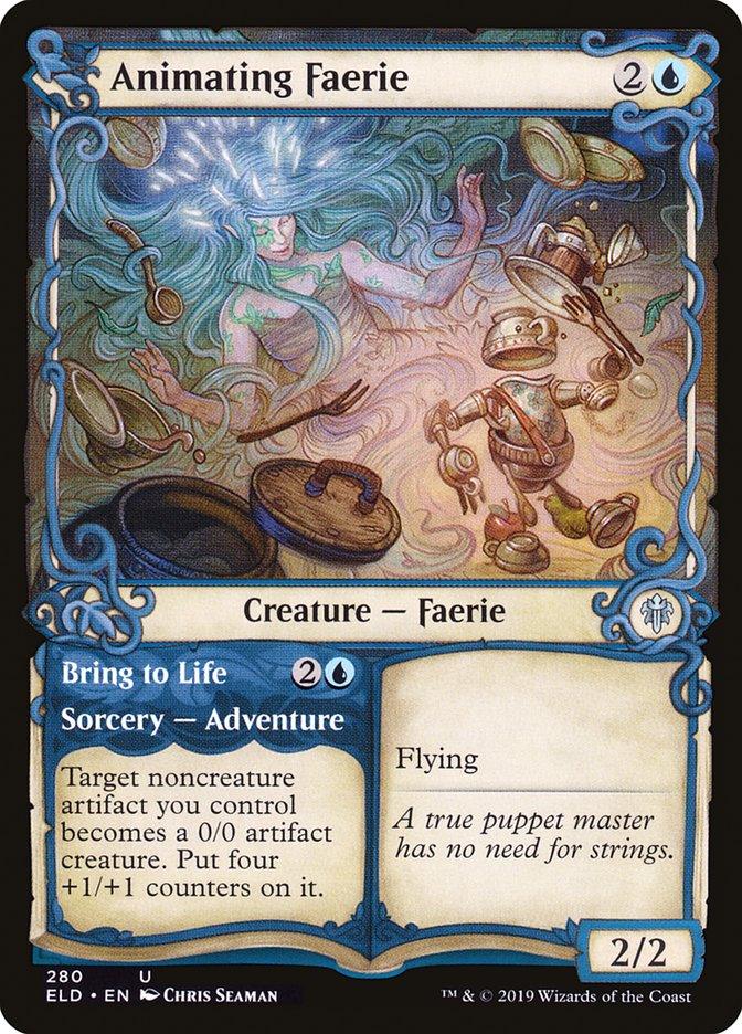 Animating Faerie // Bring to Life (Showcase) [Throne of Eldraine] - Rocket TCG