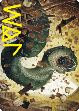 Bookwurm Art Card (Gold-Stamped Signature) [Strixhaven: School of Mages Art Series] - Rocket TCG