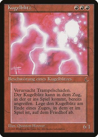 Ball Lightning (German) - "Kugelblitz" [Renaissance] - Rocket TCG