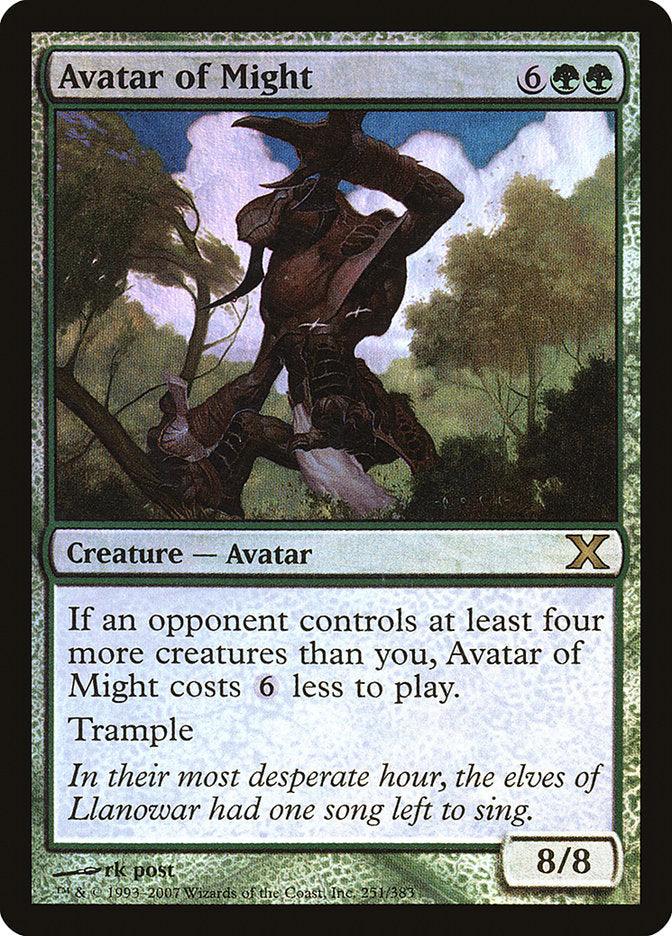 Avatar of Might (Premium Foil) [Tenth Edition] - Rocket TCG