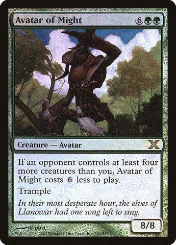 Avatar of Might (Premium Foil) [Tenth Edition] - Rocket TCG