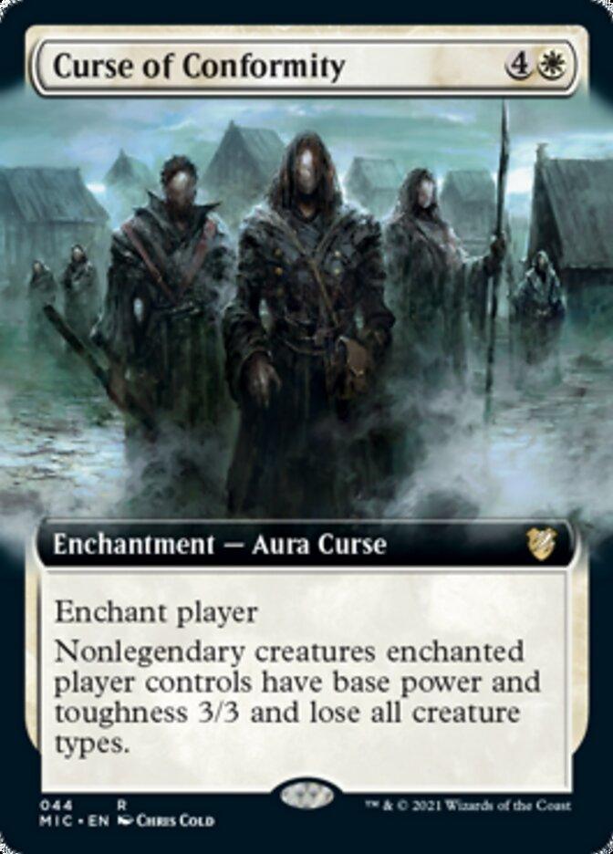 Curse of Conformity (Extended Art) [Innistrad: Midnight Hunt Commander] - Rocket TCG