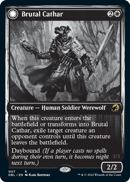Brutal Cathar // Moonrage Brute [Innistrad: Double Feature] - Rocket TCG