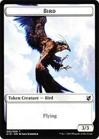 Bird (002) // Sculpture Double-sided Token [Commander 2019 Tokens] - Rocket TCG