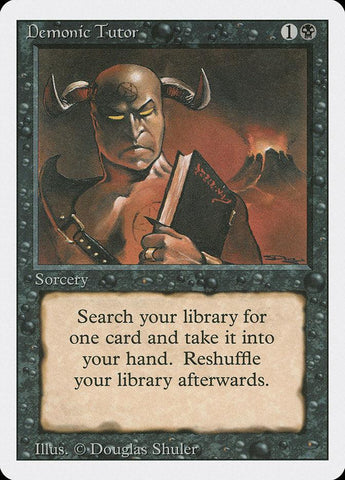 Demonic Tutor [Revised Edition] - Rocket TCG