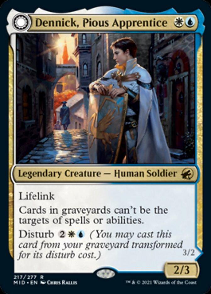 Dennick, Pious Apprentice // Dennick, Pious Apparition [Innistrad: Midnight Hunt] - Rocket TCG