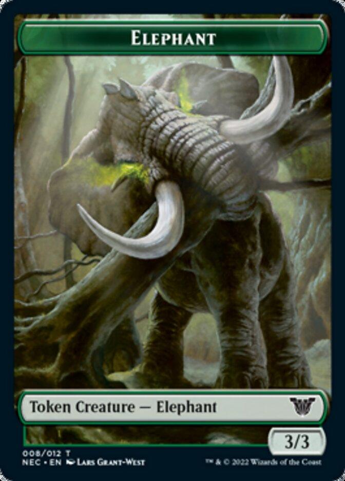 Angel // Elephant Double-sided Token [Kamigawa: Neon Dynasty Commander Tokens] - Rocket TCG