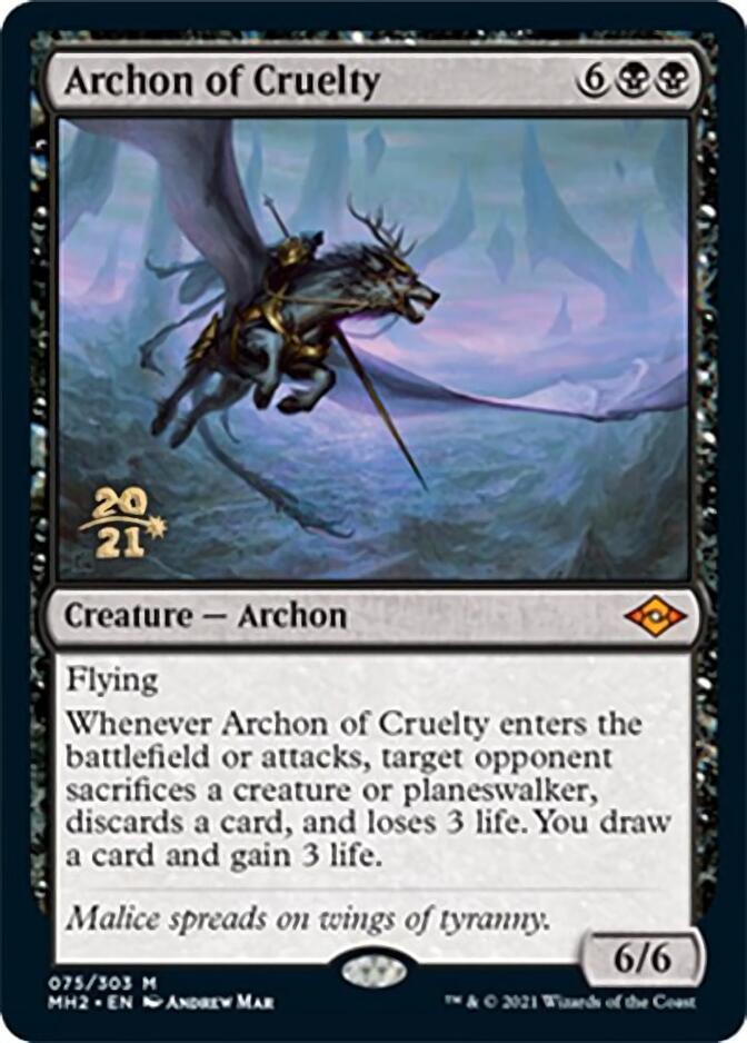 Archon of Cruelty [Modern Horizons 2 Prerelease Promos] - Rocket TCG