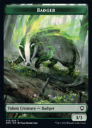 Bird (002) // Badger Double-sided Token [Dominaria United Tokens] - Rocket TCG
