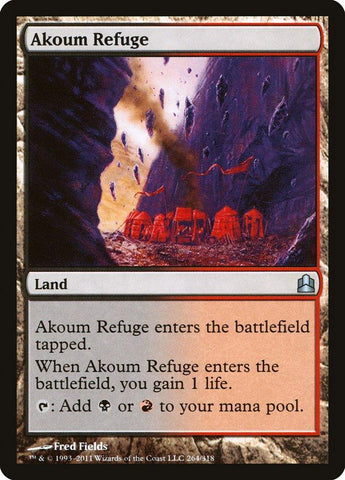Akoum Refuge [Commander 2011] - Rocket TCG