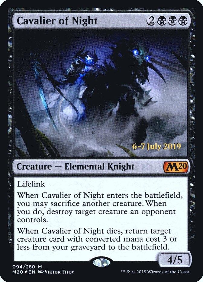 Cavalier of Night [Core Set 2020 Prerelease Promos] - Rocket TCG