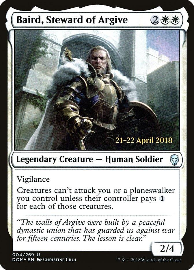 Baird, Steward of Argive [Dominaria Prerelease Promos] - Rocket TCG