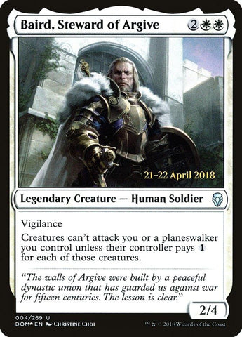 Baird, Steward of Argive [Dominaria Prerelease Promos] - Rocket TCG