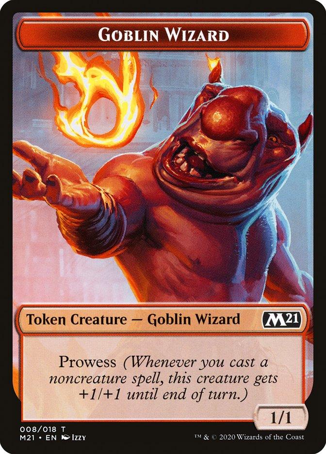 Cat (011) // Goblin Wizard Double-sided Token [Core Set 2021 Tokens] - Rocket TCG