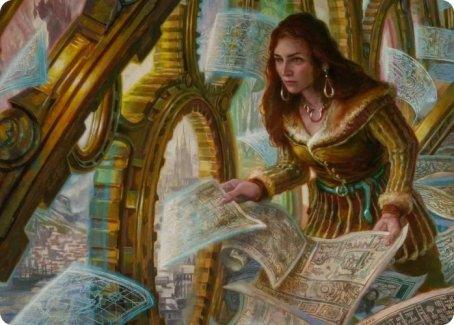 Cartographer's Survey Art Card [Innistrad: Crimson Vow Art Series] - Rocket TCG