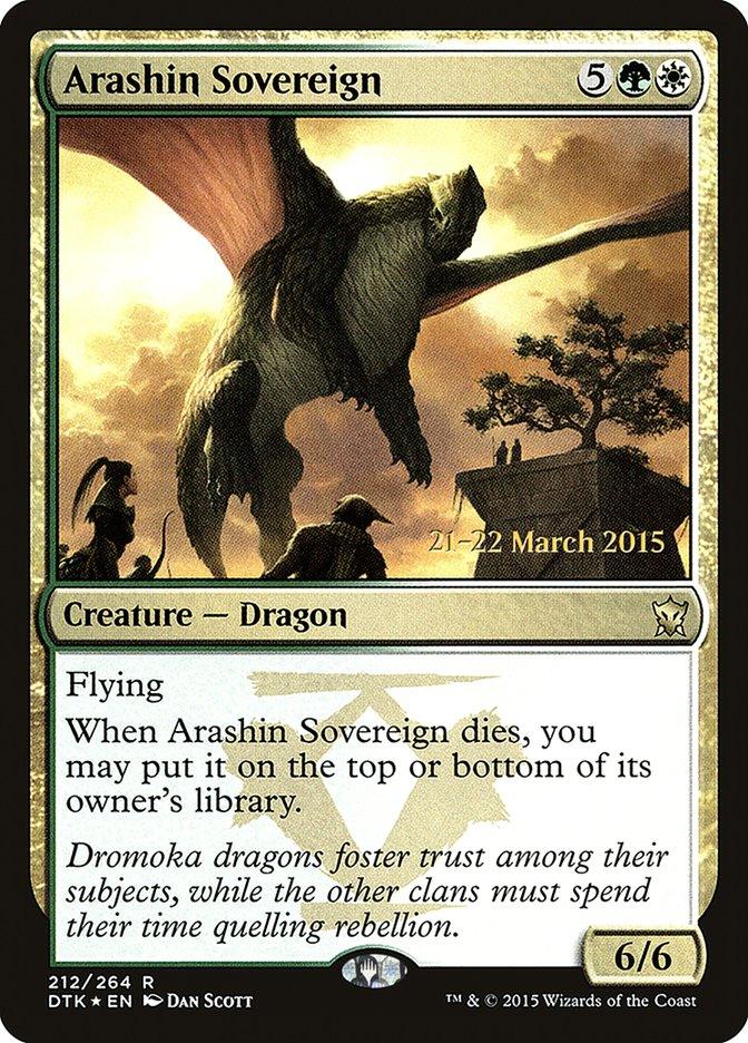 Arashin Sovereign [Dragons of Tarkir Prerelease Promos] - Rocket TCG
