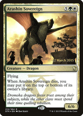 Arashin Sovereign [Dragons of Tarkir Prerelease Promos] - Rocket TCG