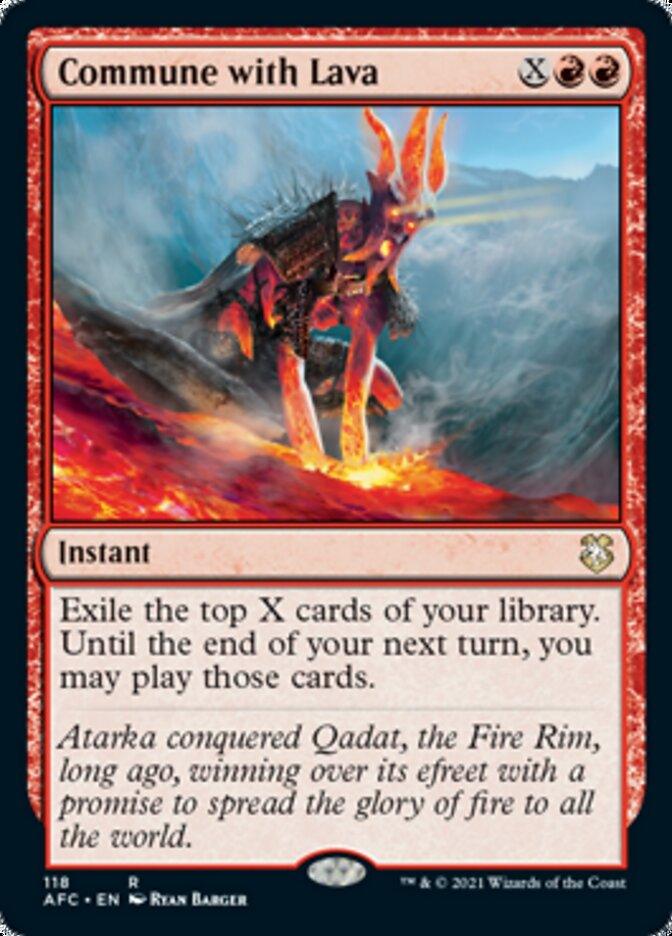 Commune with Lava [Dungeons & Dragons: Adventures in the Forgotten Realms Commander] - Rocket TCG