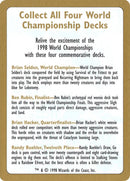 1998 World Championships Ad [World Championship Decks 1998] - Rocket TCG