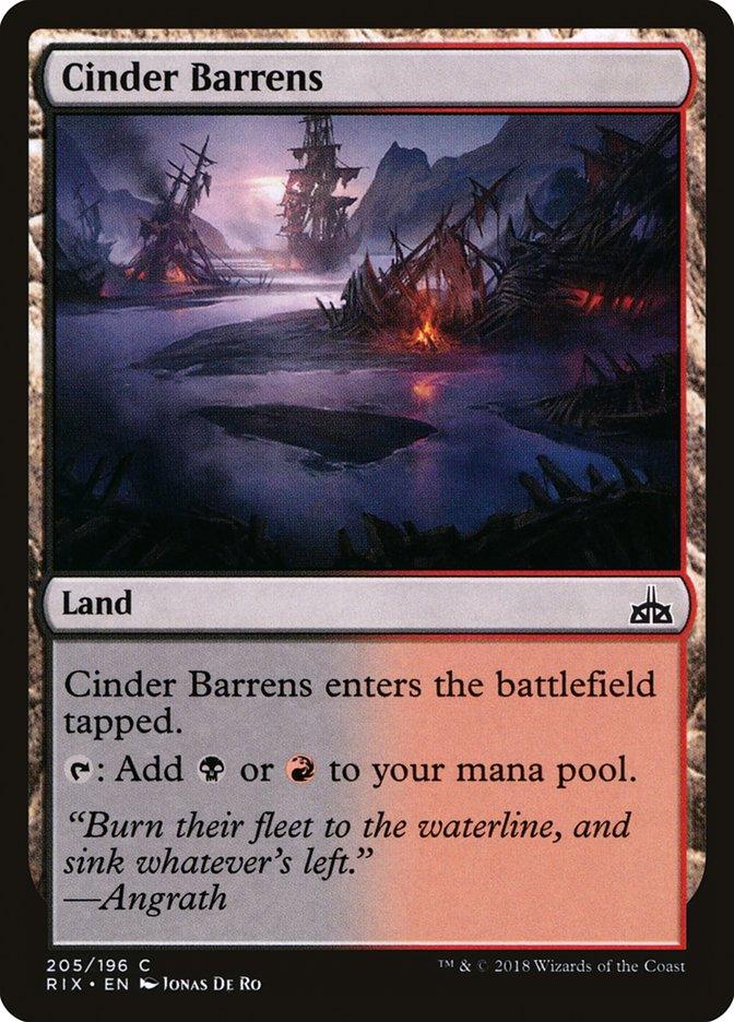 Cinder Barrens [Rivals of Ixalan] - Rocket TCG