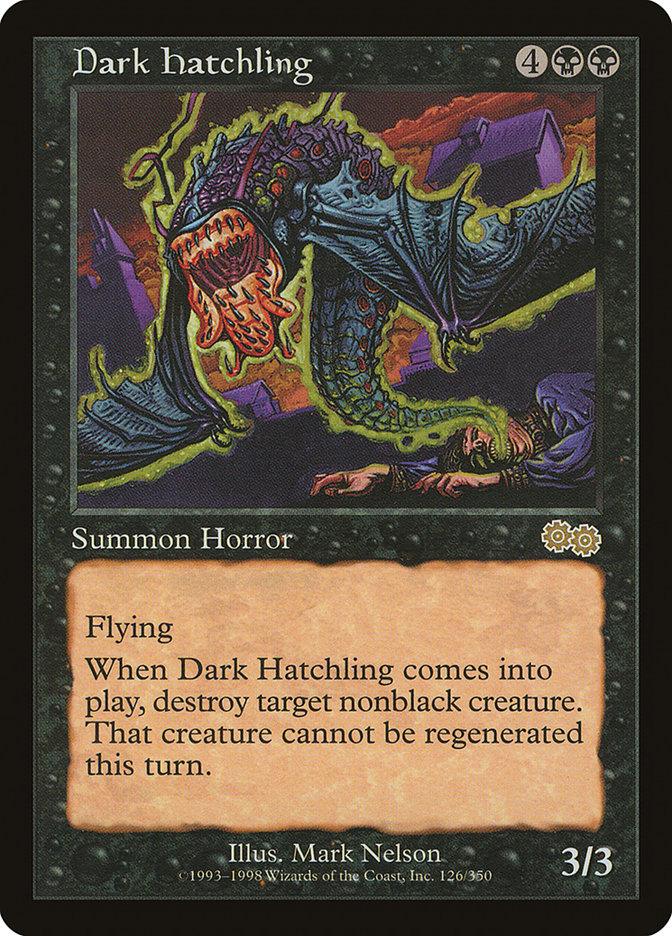 Dark Hatchling [Urza's Saga] - Rocket TCG