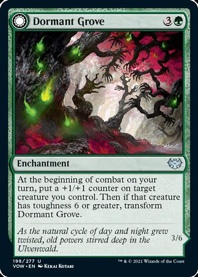 Dormant Grove // Gnarled Grovestrider [Innistrad: Crimson Vow] - Rocket TCG