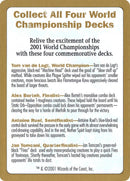 2001 World Championships Ad [World Championship Decks 2001] - Rocket TCG
