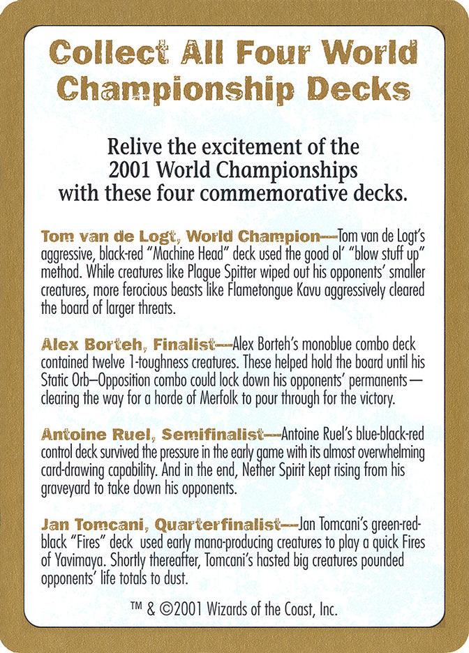2001 World Championships Ad [World Championship Decks 2001] - Rocket TCG