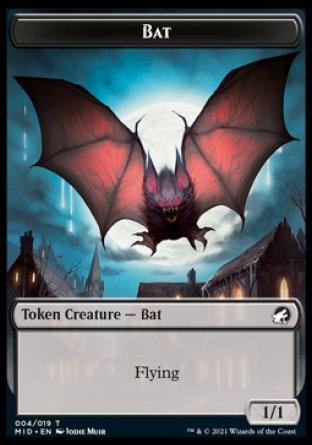 Clue // Bat Double-sided Token [Innistrad: Midnight Hunt Tokens] - Rocket TCG