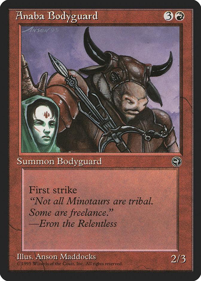 Anaba Bodyguard (Eron Flavor Text) [Homelands] - Rocket TCG