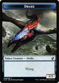 Drake // Human Double-sided Token [Commander 2019 Tokens] - Rocket TCG