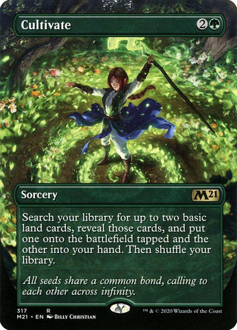Cultivate (Borderless Alternate Art) [Core Set 2021] - Rocket TCG
